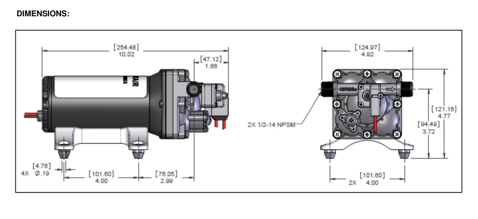 Pentair Shurflo 4158-153-E75 Aqua King II 5 GPM Marine Water Pump, 12V/DC Self-P