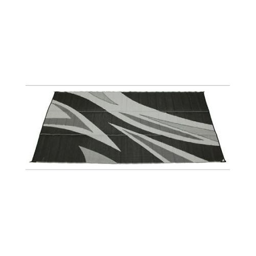Faulkner 46258 RV Mat – Summer Waves – Black and White – 8′ x 16′