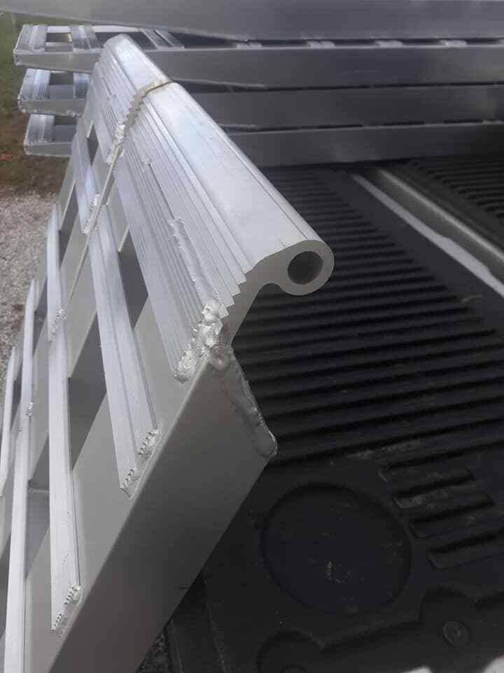 48″x15″x3″ 11000_LB_ALUMINUM_CAR_TRAILER auto hauler Hook ends pin eye beaver