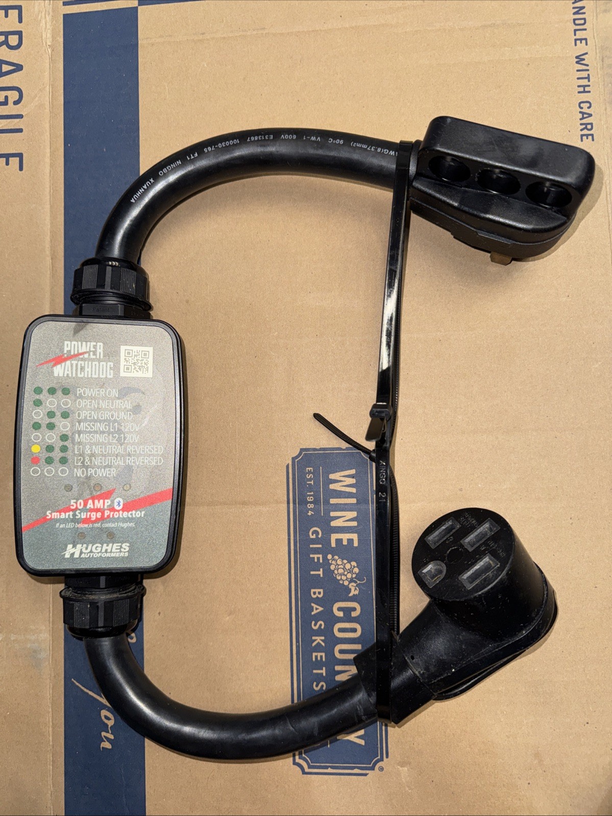 Hughes 50A Gen 1 Power Watchdog RV Surge Protector w/ Bluetooth Hardwired PWD50
