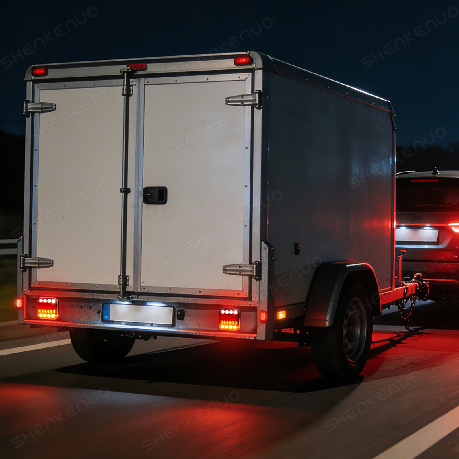 USB Rechargeable Magnetic Wireless Trailer Tail Lights 4 IN 1 Emergency Warning