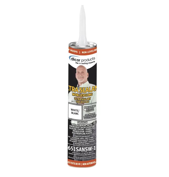 2 PACK !!!! Dicor 651SANSW-1, Ultra Sealant Non-Leveling Roof Sealant, White