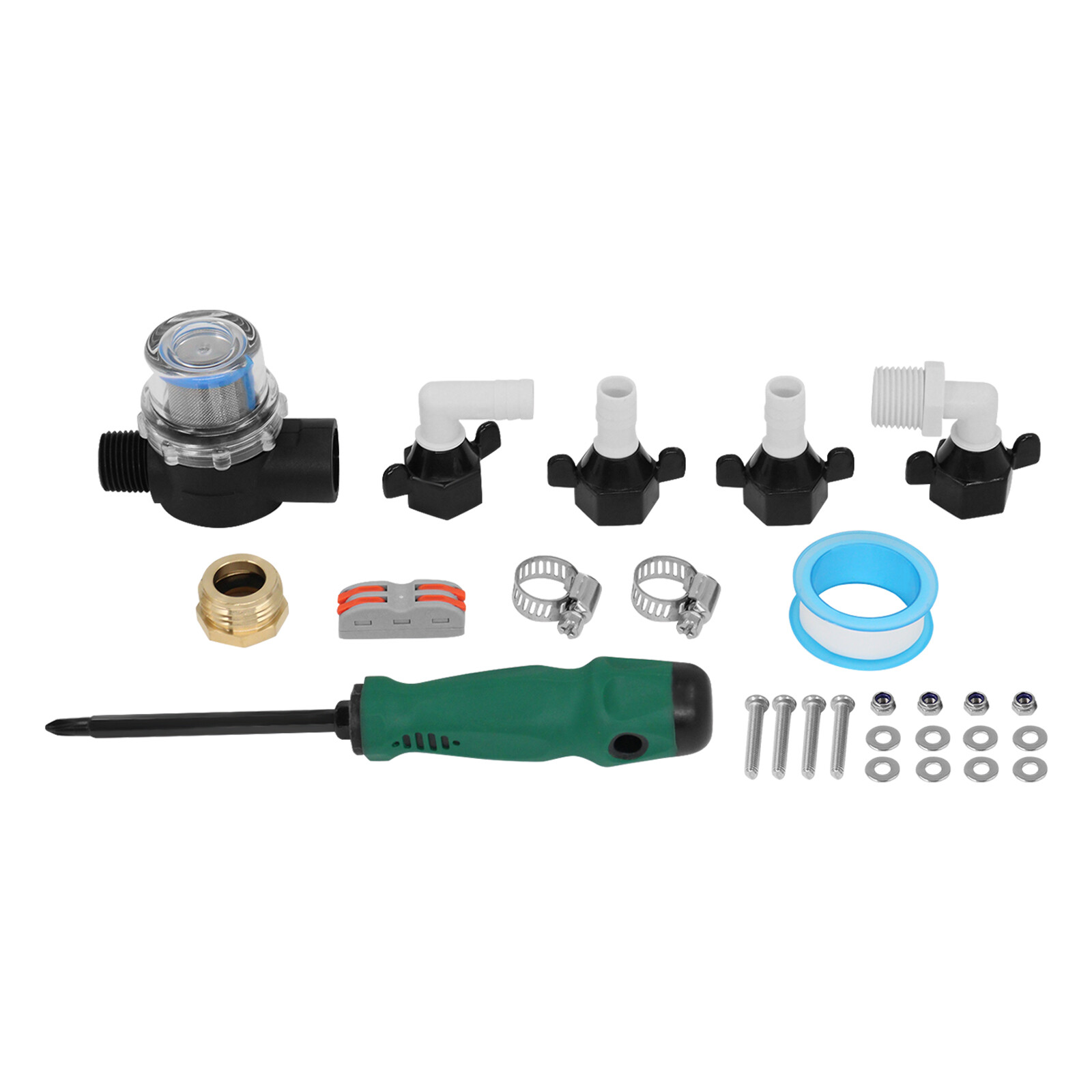 12V RV Water Pump 6.5GPM 70PSI 5-Chamber Diaphragm Pump Self-Priming Pump Boat
