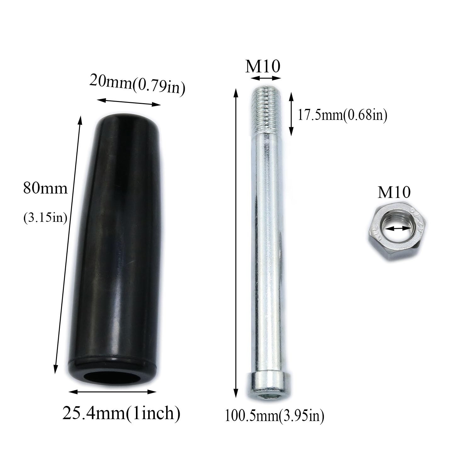 Revolving Handles Lathe Crank Handle Trailer Jack Handle M10 Thread Handle Gr…
