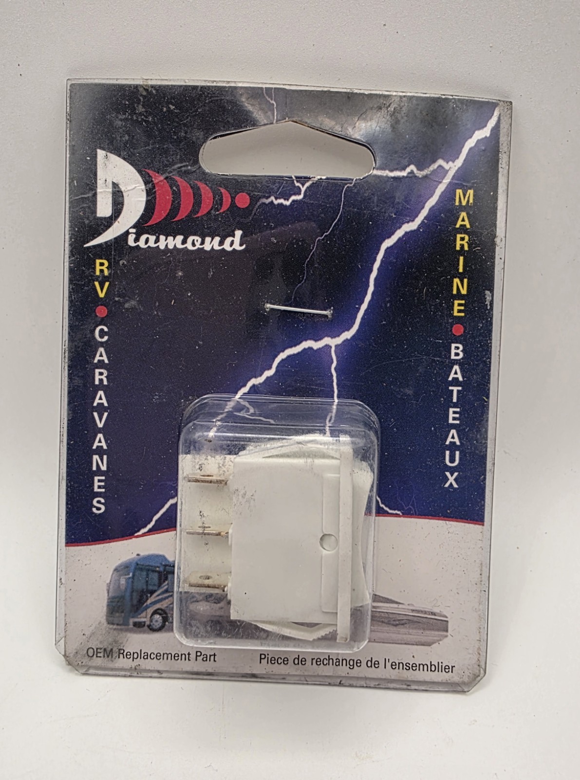 S4-36C Diamond Group 12V RV Momentary Push Button Switch Heavy Duty S436C