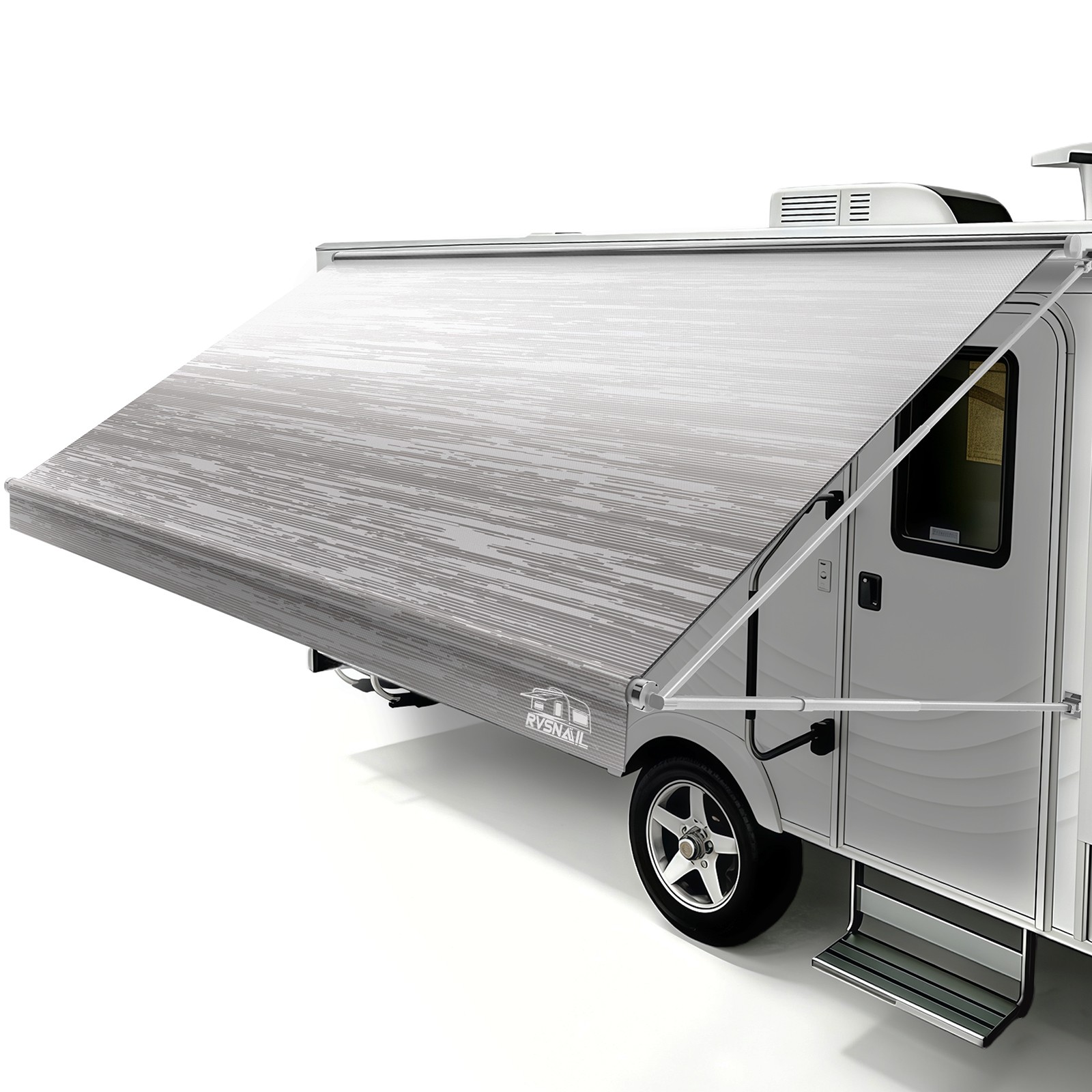 Weatherproof RV Awning Fabric 15′-16′ FT For RV Camper Trailer Replacement Vinyl