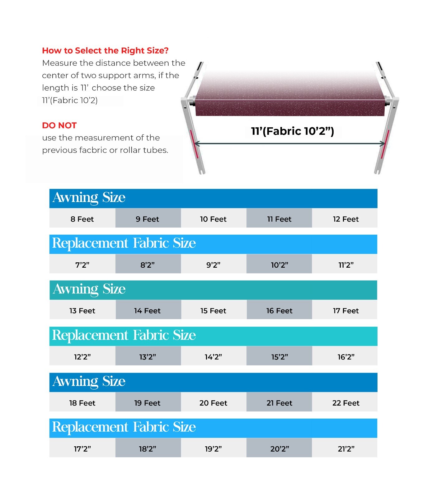SunWave RV Awning Replacement Fabric 21′ (Actual Width 20’2″) Burgundy Fade