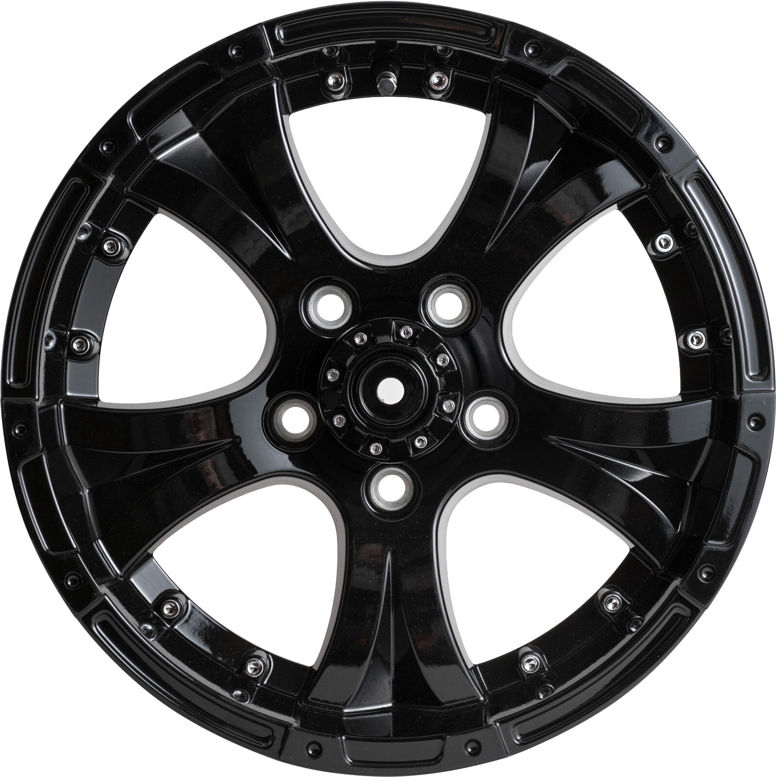 15×5 Trailer Wheel 5×4.5 Bolt Pattern Matte Black Aluminum Trailer Rim