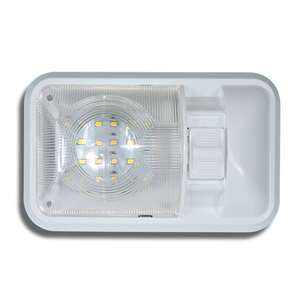 1 RV 12v LED Interior Ceiling Light Boat Camper Trailer Single Dome w/switch