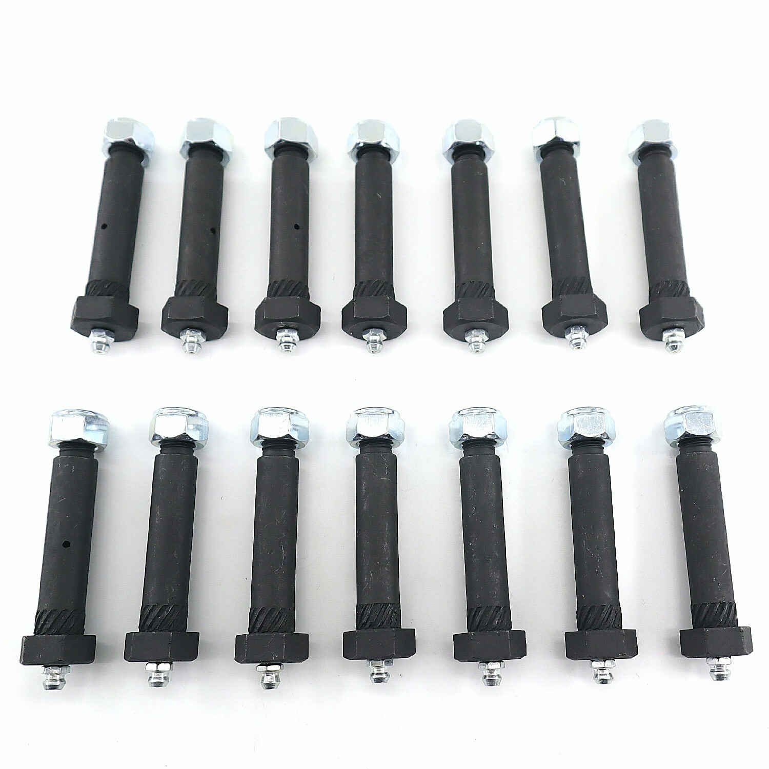 RJSPHH Trailer Axle Spring Shackle Greaseable Spring Bolt 9/16 x 3 （14pcs）