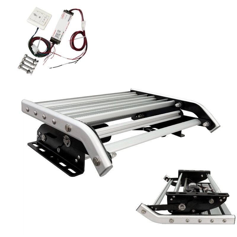 RV Electric Step Folding Single Step 200KG RV Entry Step Auto Door Sensor 12V
