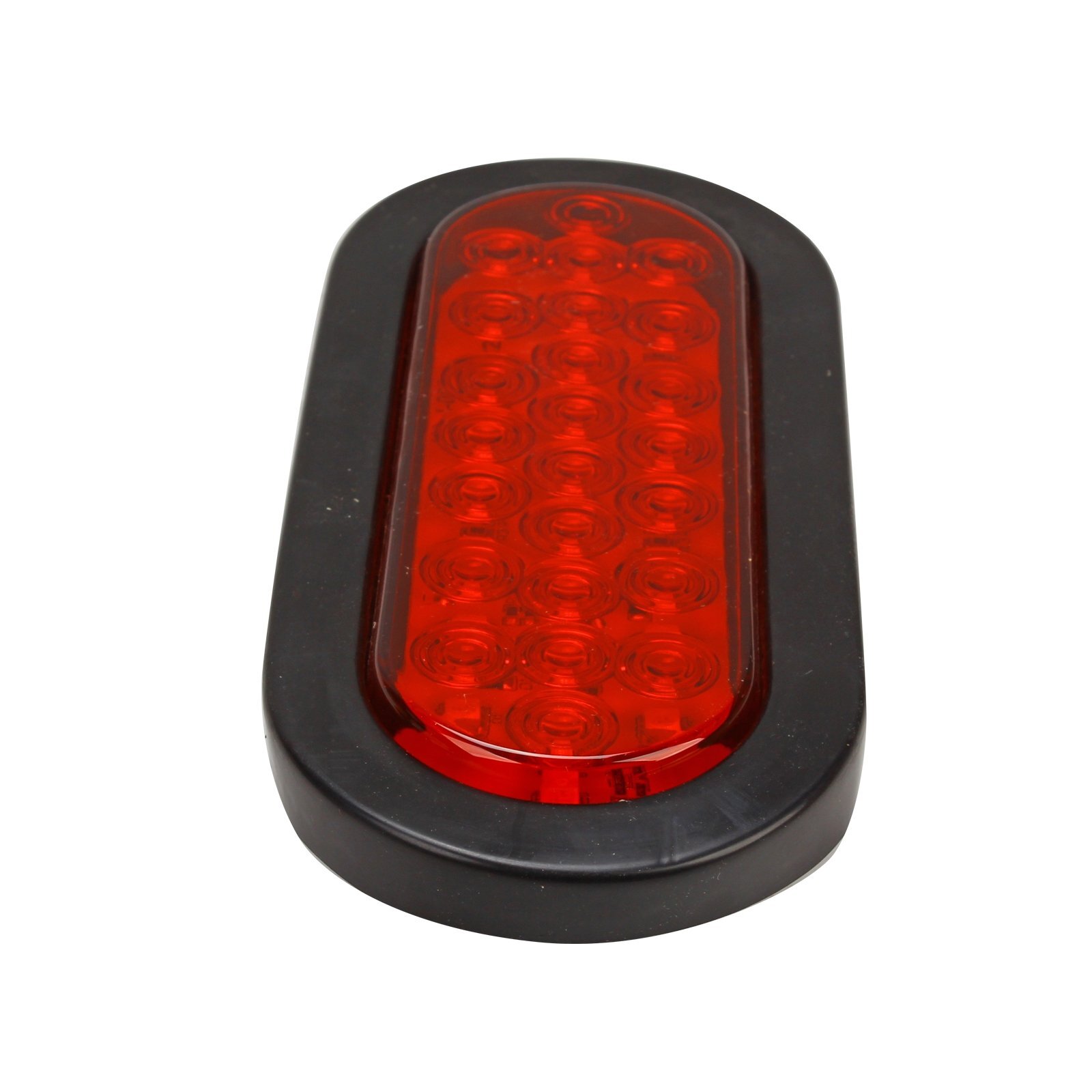 (6) 6Inch Oval Trailer Tail Light 2PCS Red 24LED Back Up Reverse Light