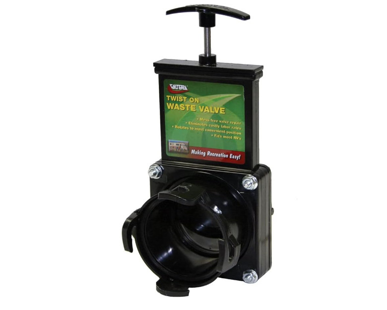 3″ RV Waste Dump Gate Valve Twist-On Valve Mess-Free for RV’s Campers Trailers