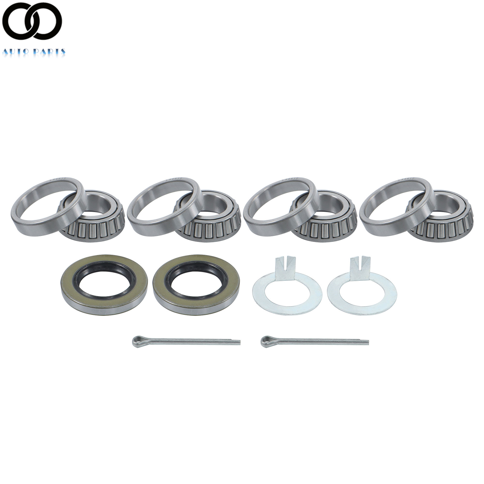Pack of 2 Trailer Bearing Kits L44643/L44610 12192TB For 1″ 2000-2200 Lbs Axle