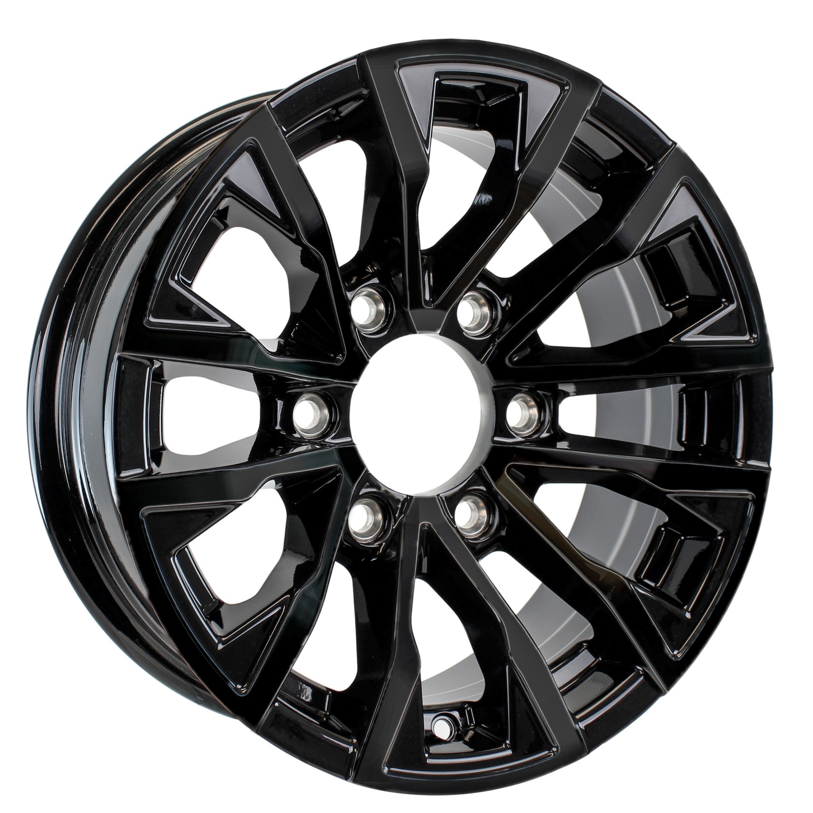 eCustomrim Aluminum Trailer Wheel 15X6 15 Inch Edge 6 Lug On 5.5 Center Rim