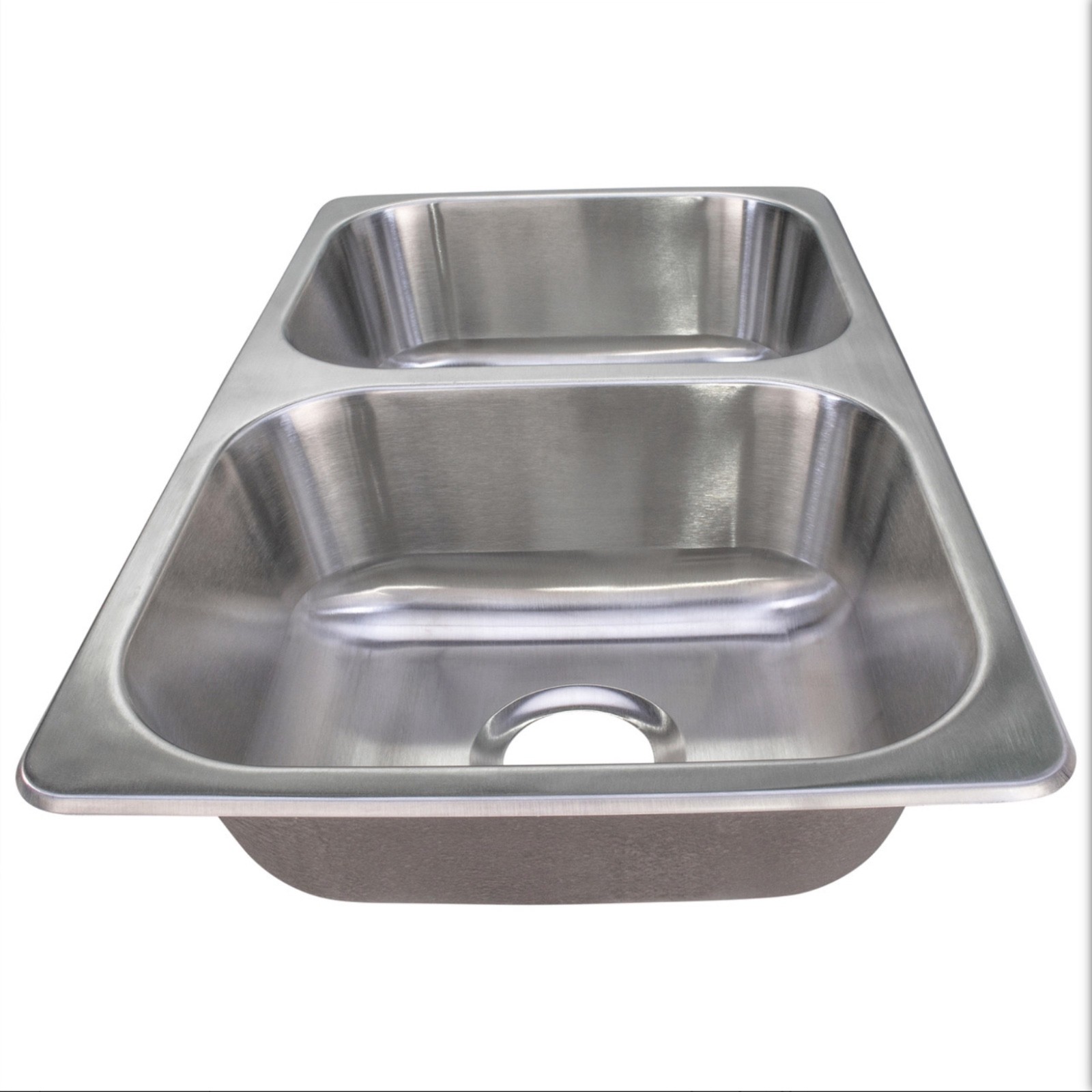 New Double Stainless Steel RV 26 in sink