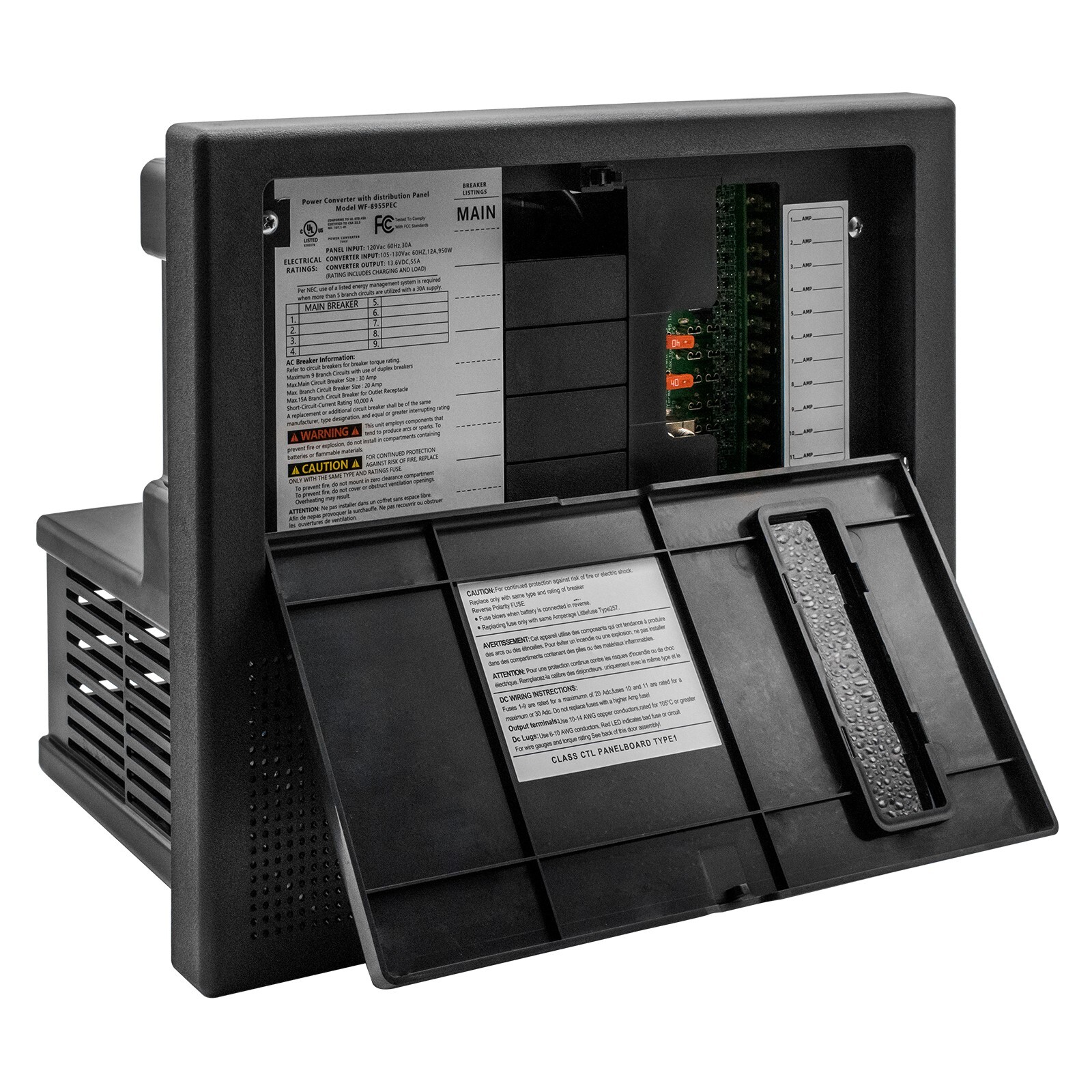 WF-8955PEC Converter/Charger WF-8900 Series Power Center – 55 Amp, Black