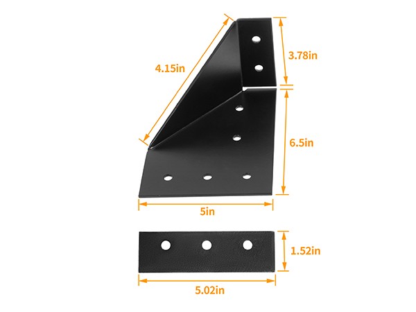 Universal Roof Rack Bracket Side Mount Trailer For Rustic RV Teardrop Campers
