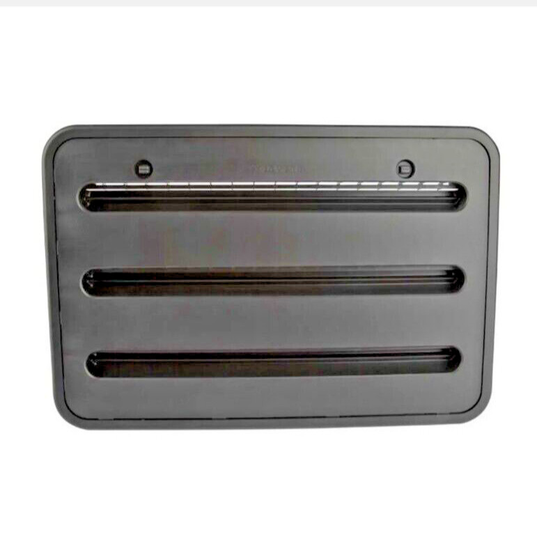 Dometic 3316941.005, Refrigerator Upper/Lower Side Access Vent, Black