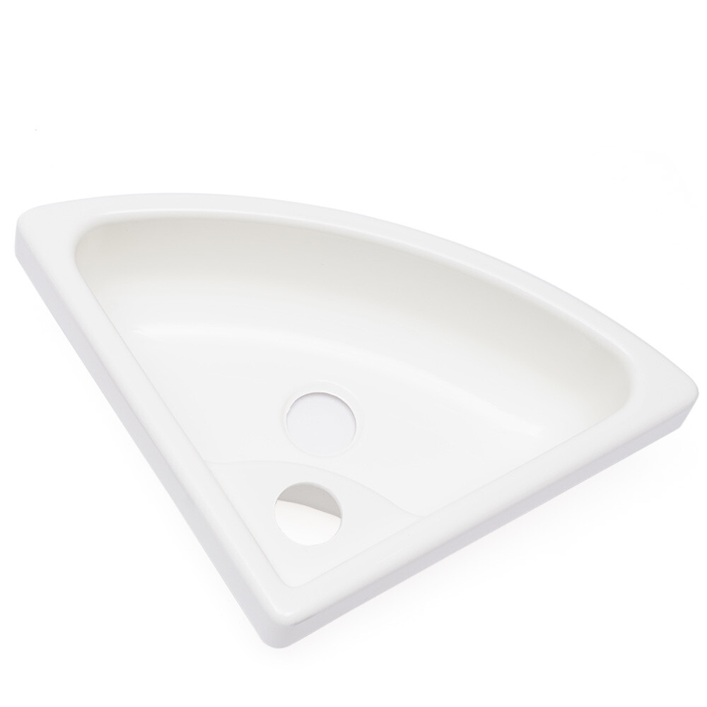 Wall-Mounted Sink Triangular Acrylic Corner Wash Basin WC Bathroom Counter Top