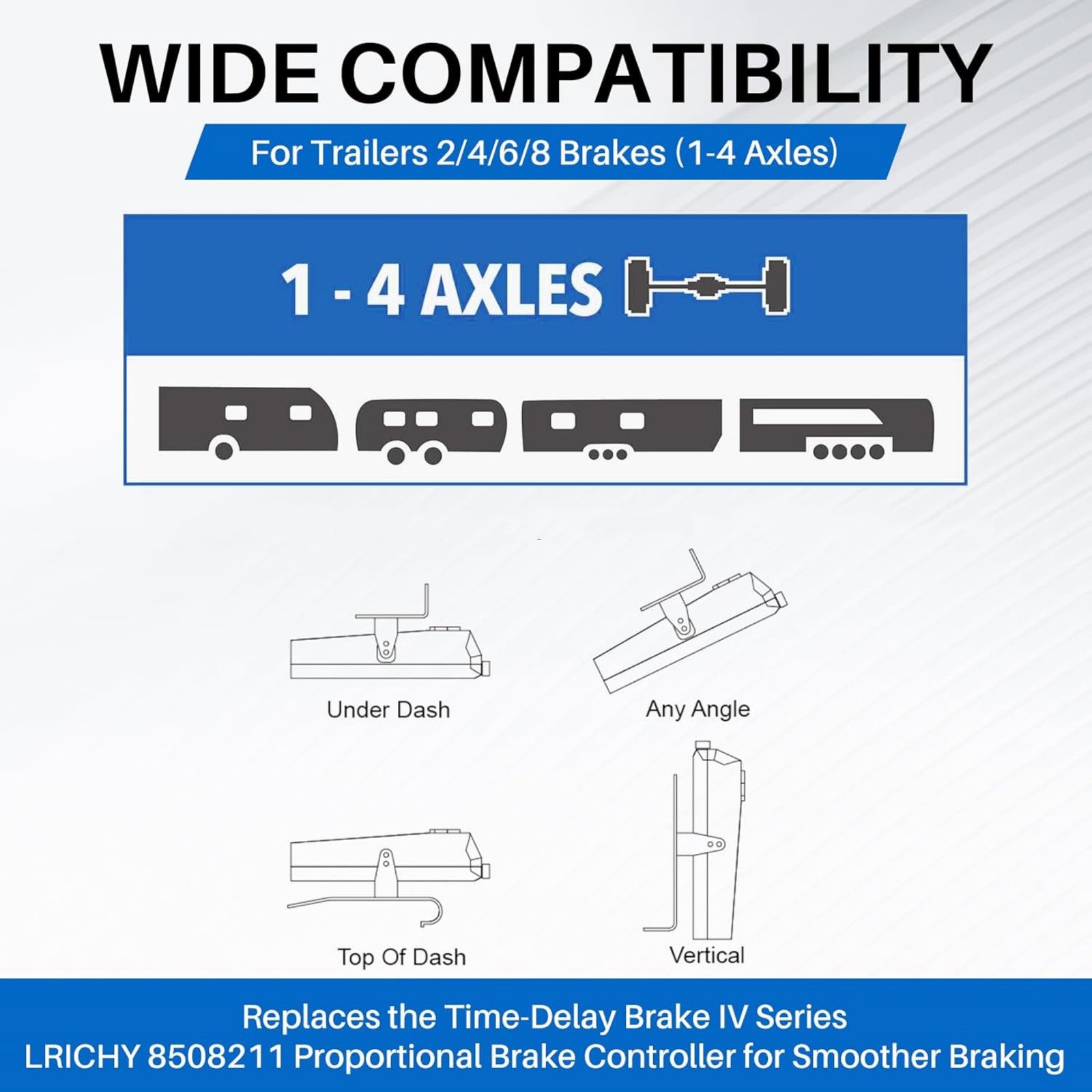 Time-Delay Brake Controller For Ford Includes Bracket And Six Mounting Screws