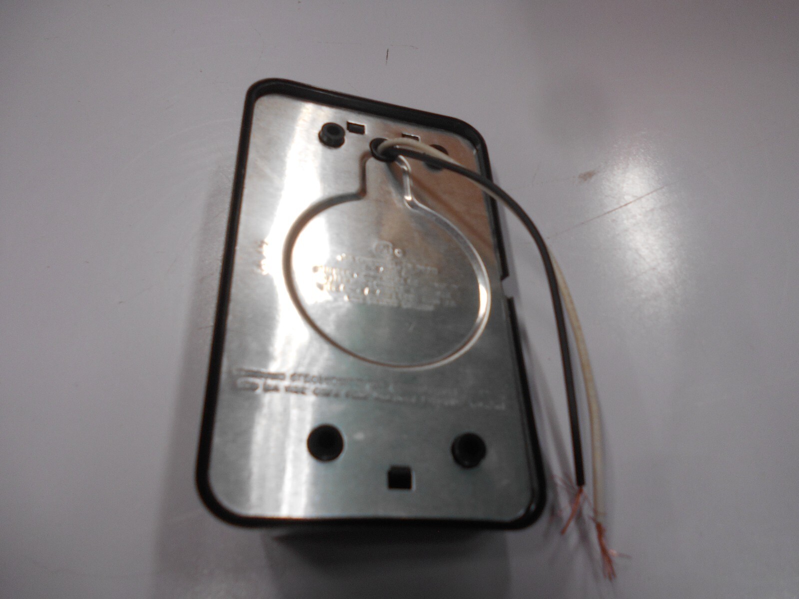 *12 VOLT RV SECURITY PORCH LIGHT ANGLED BLACK BASE COMMAND ON/OFF FREE SHIP