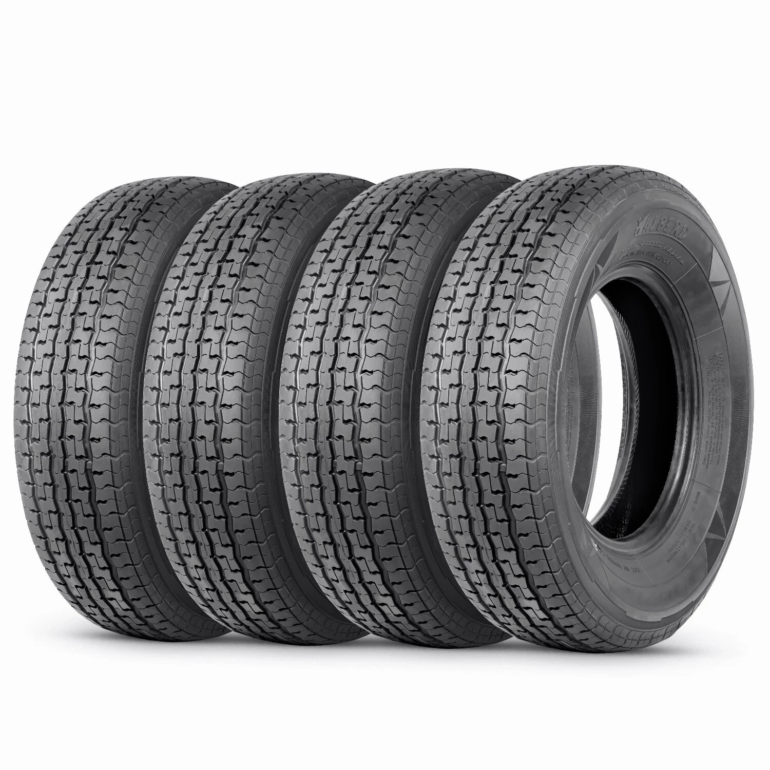 4PCS ST175/80R13 Trailer Tires 175 80 13 Radial 8PR Semi-Steel Load D Tubeless