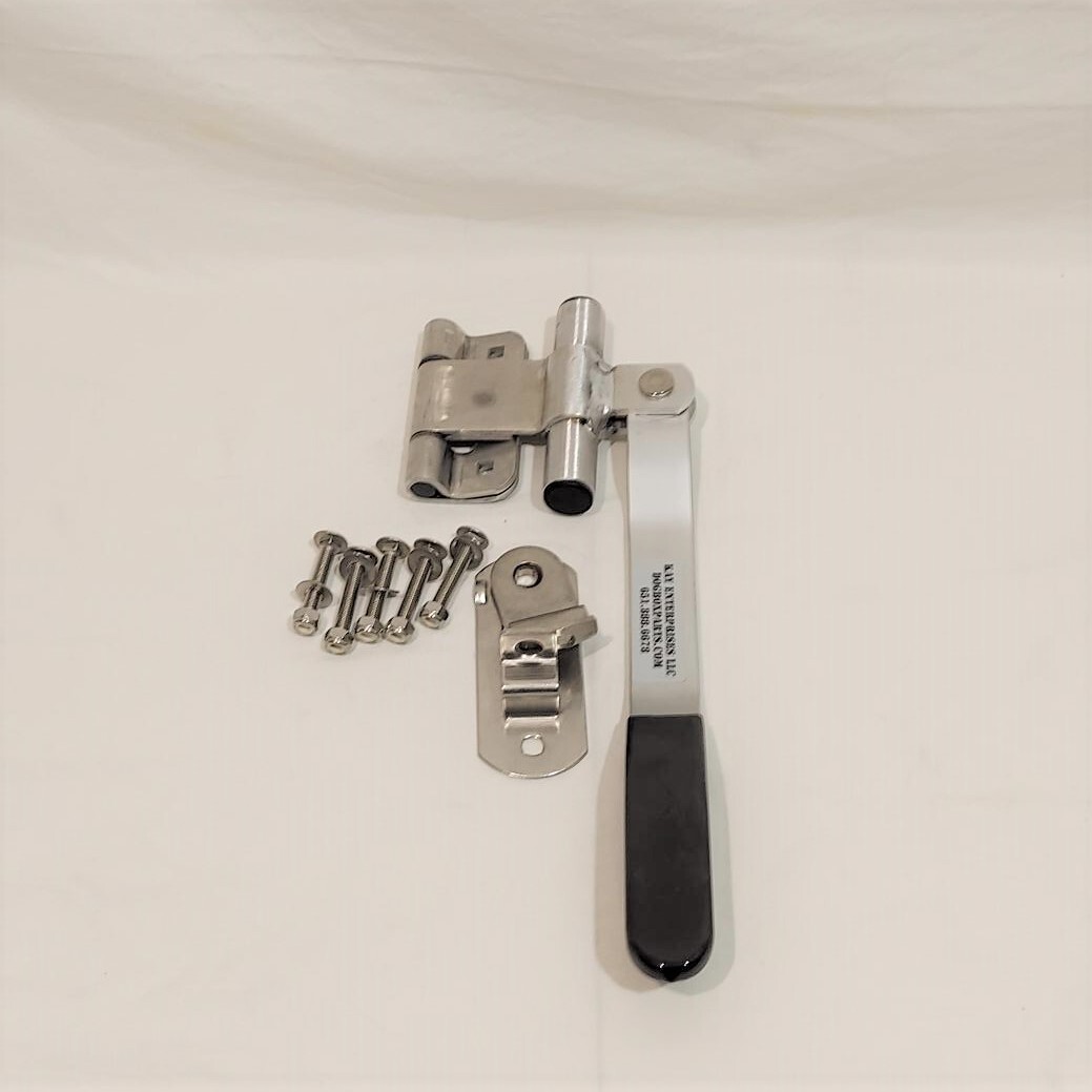 Trailer Door 5″ Aluminum Cam Lock Bar Handle Latch Padlockable SS Hasp Hdwe