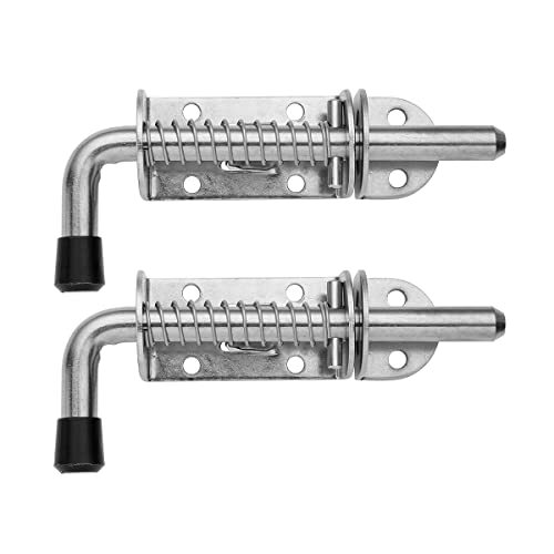 2 Pack Spring Pin Latch Lock for Utility Trailer Tail Gate Loaded Heavy Duty