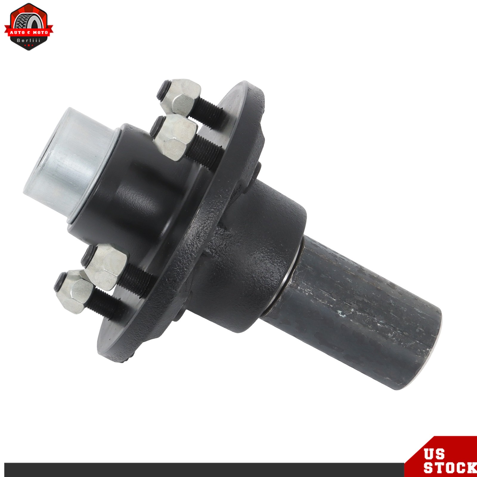 For 3500 lbs Axle 1/2 Pack 5 on 4.75″ Trailer Idler Hub Kit Circle #84 Spindle