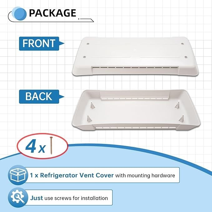 For Dometic Refrigerator Vent Cover RV Roof Lid Trailer Replacement Part #65528