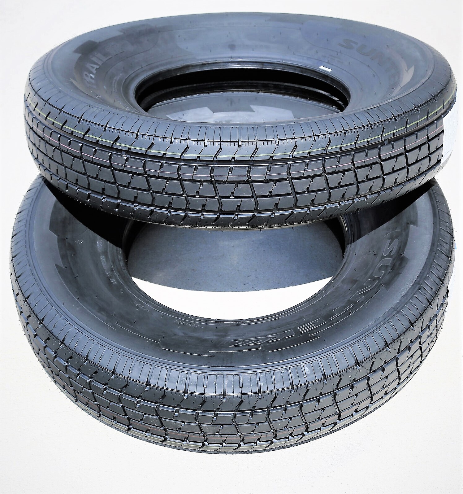2 Tires Suntek HD Trail 2 Semi Steel ST 175/80R13 Load D 8 Ply Trailer