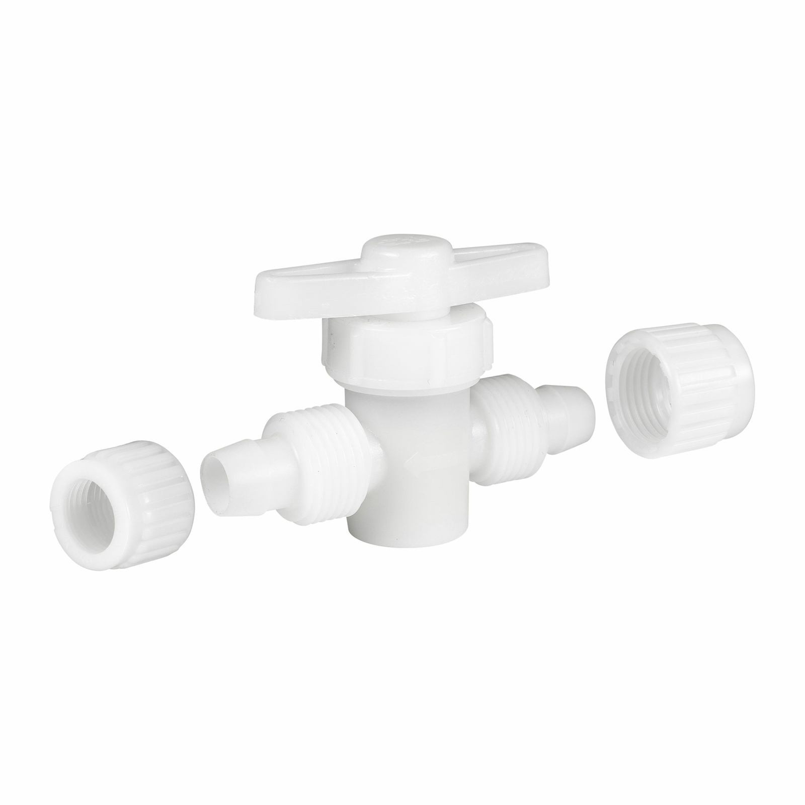 RecPro Flair It RV Plumbing Fittings Straight Stop Valve 0.5″ Compression Type