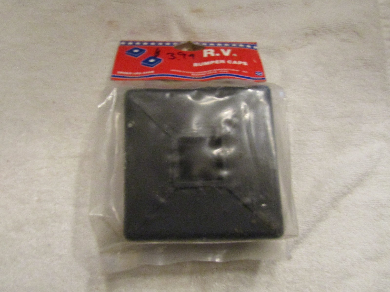 United States Hardware RV RV-546B Black Rubber Sewer Hose Bumper Cap Set 2 NOS