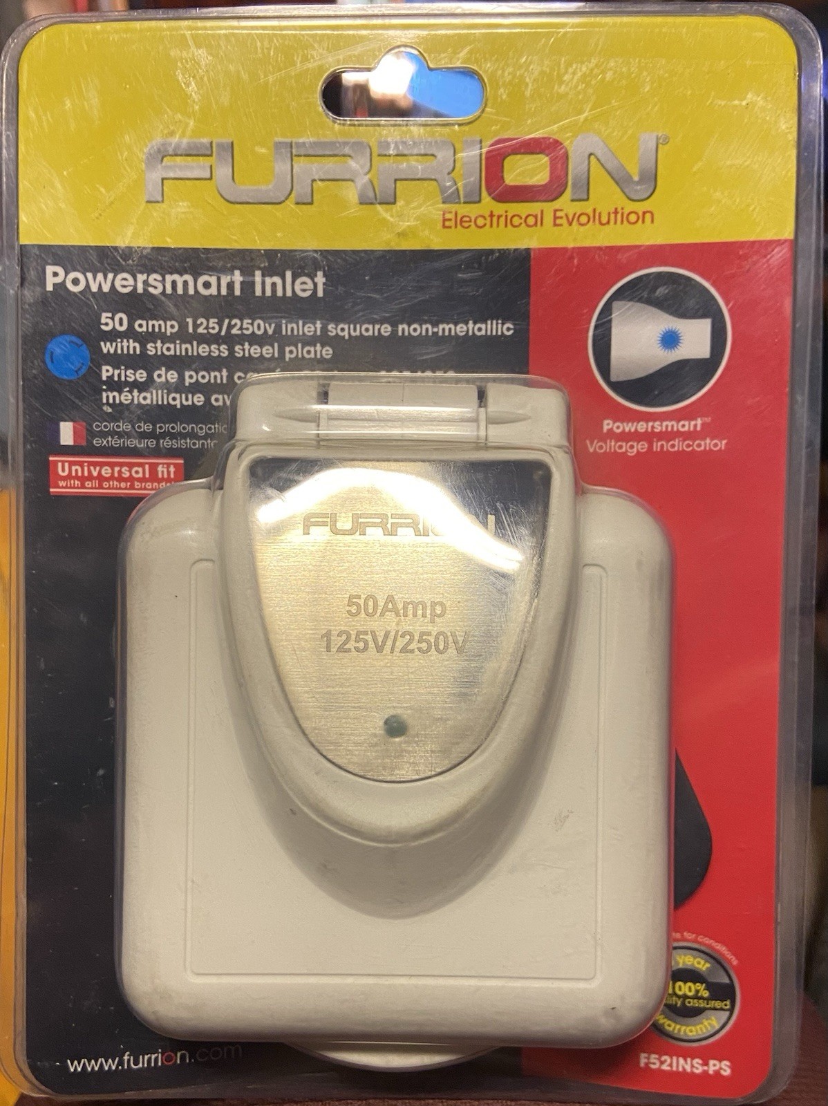 Furrion F52INS-PS 50 Amp 125/250V Inlet RV/Boat
