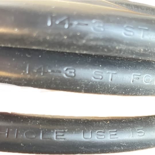 14-3 ST 15AMP M/E RV Recreational Vehicle Use Electric Cord Power