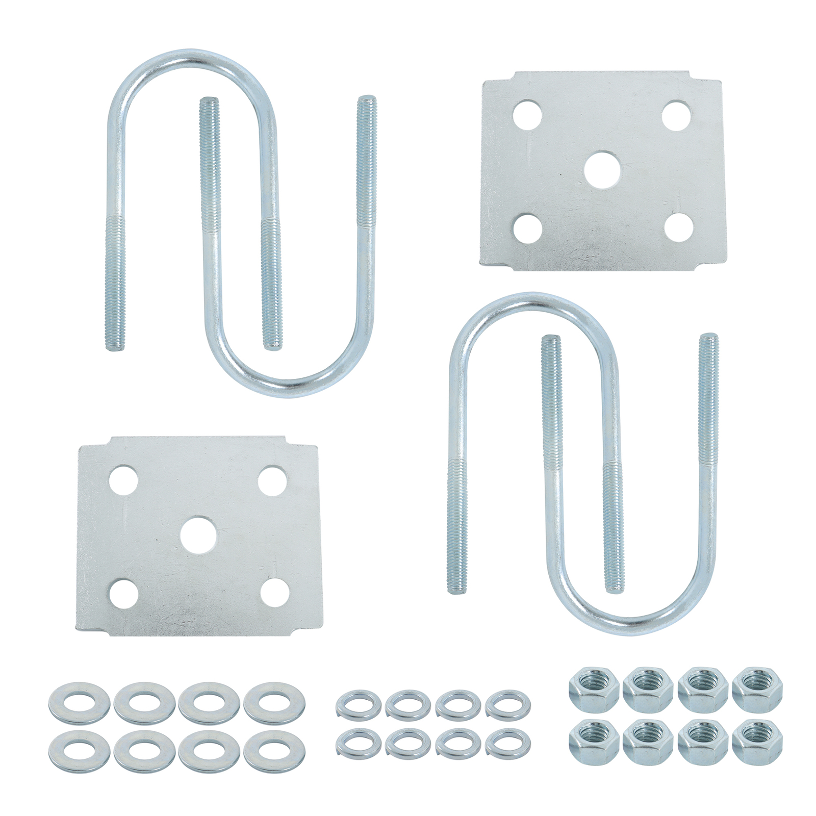 Labwork U Bolt Kit 3500 lbs-2-3/8″ Round Axle 5.5″ Length 1/2″ Diameter Bolts