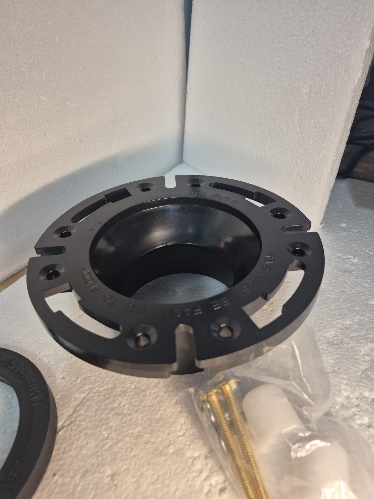 RV 4×3 Toilet Mounting Flange Floor Mount Campers Gravity Toilets Motorhome