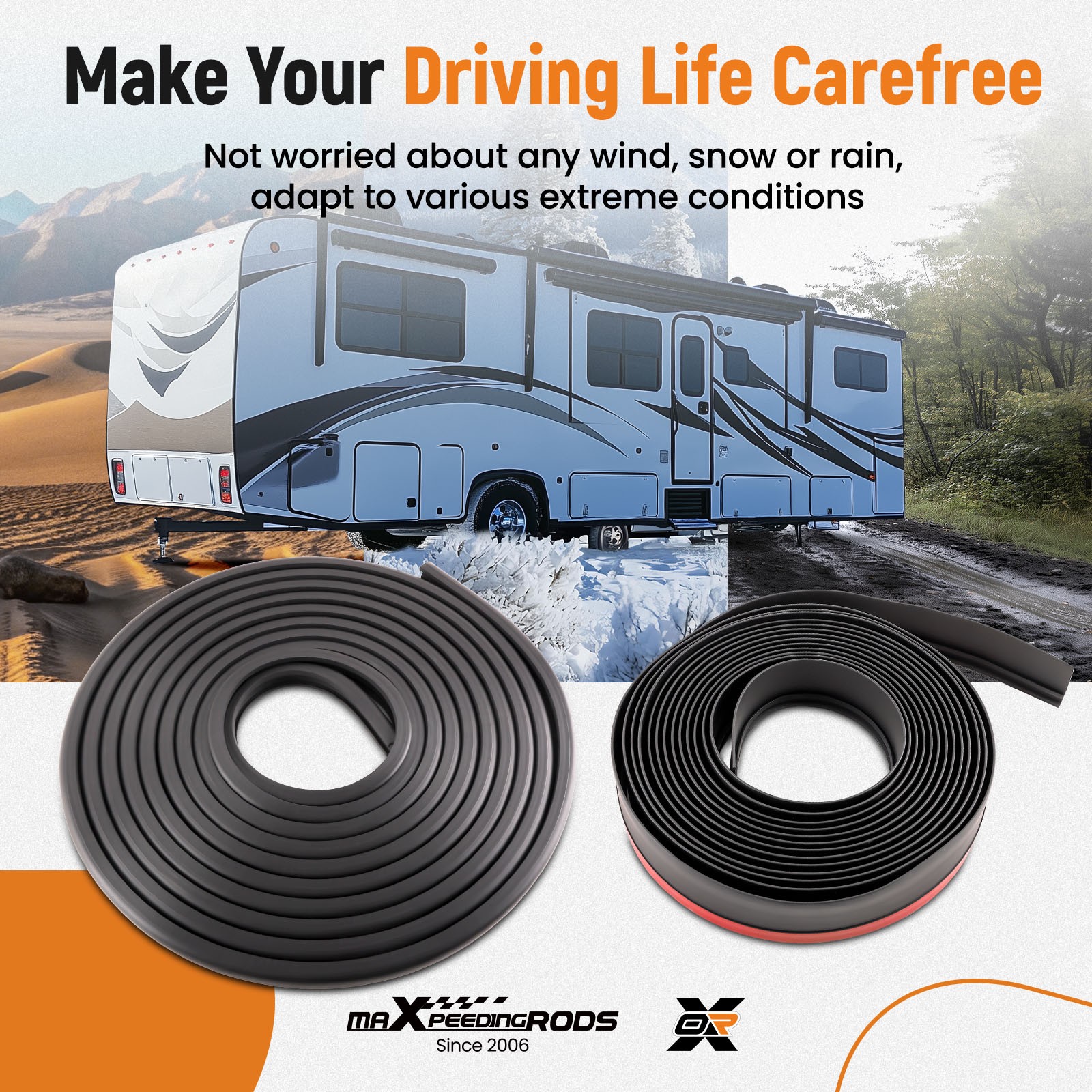 2x D-Seal Wiper + Seal Base Set for RV for 018-312-EKD for 018-341 EK Slide-Out