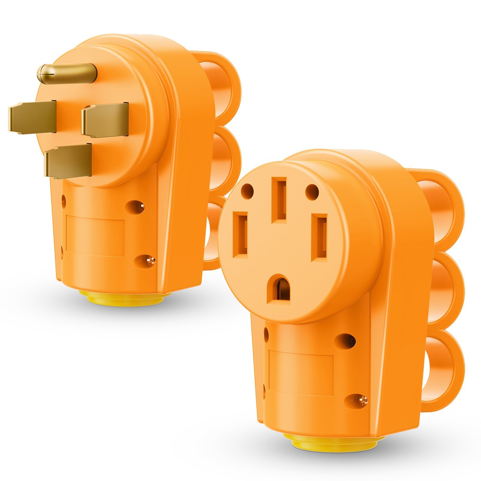 50 Amp RV Male and Female Plug Set,125V/250V Heavy Duty Electrical Camper for RV
