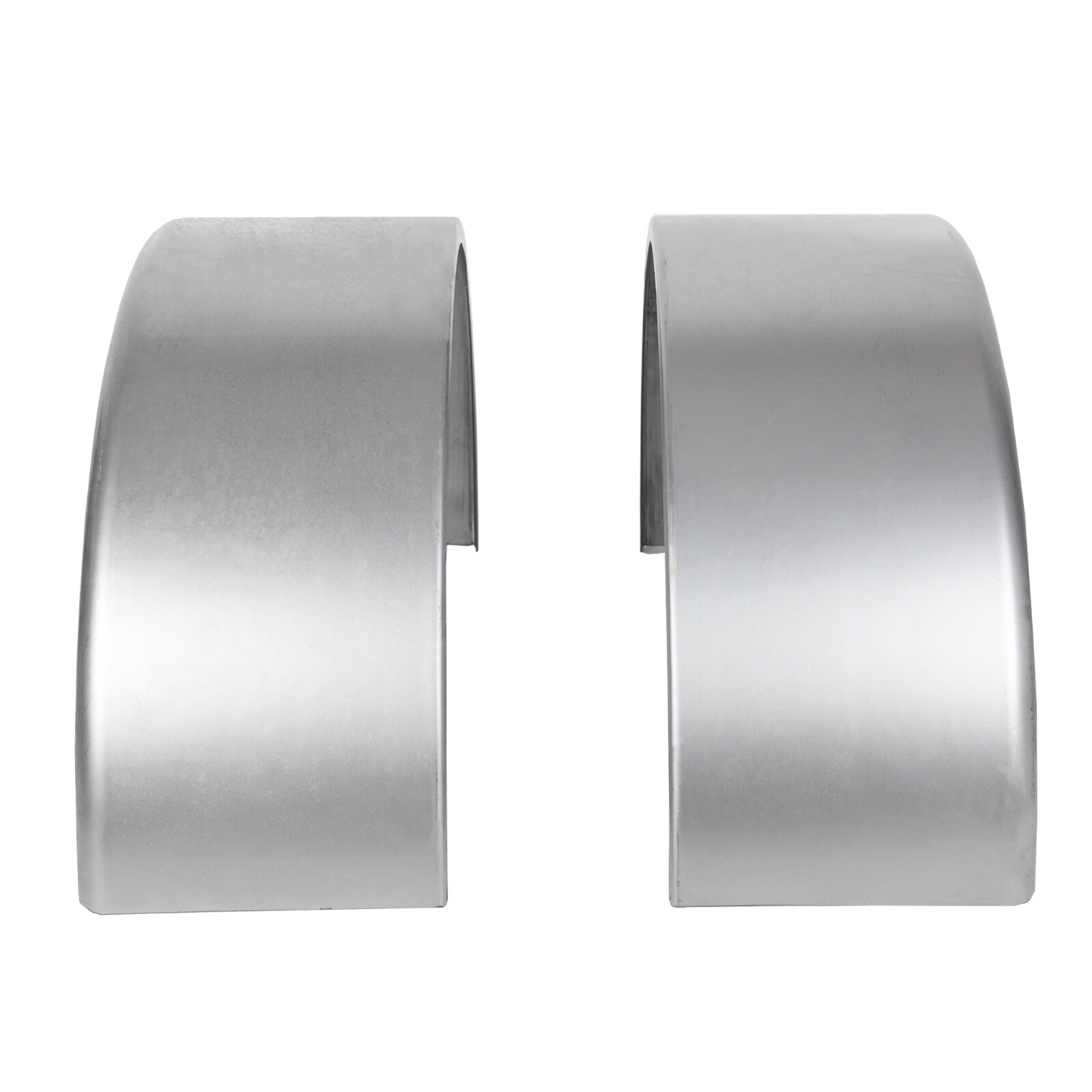 Pair of Steel Round Single Axle Trailer Fenders & Fender Backs For 14″-16″ Wheel