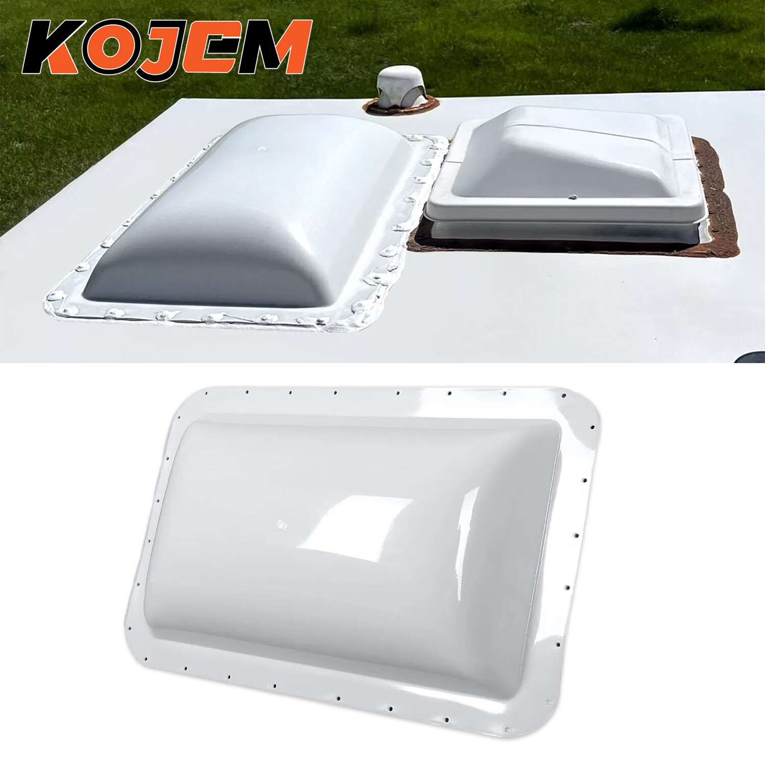 17.8″ X 25.8″ RV Skylight Roof Cover For Trailer Camper Food Truck Universal