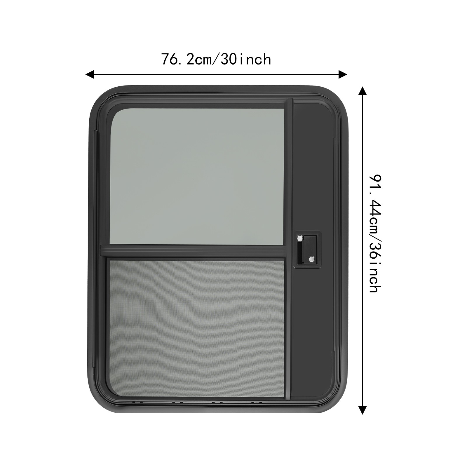 30×36 in RV Camper Teardrop Trailer Door RV Entry Door With Key Left Driver Side