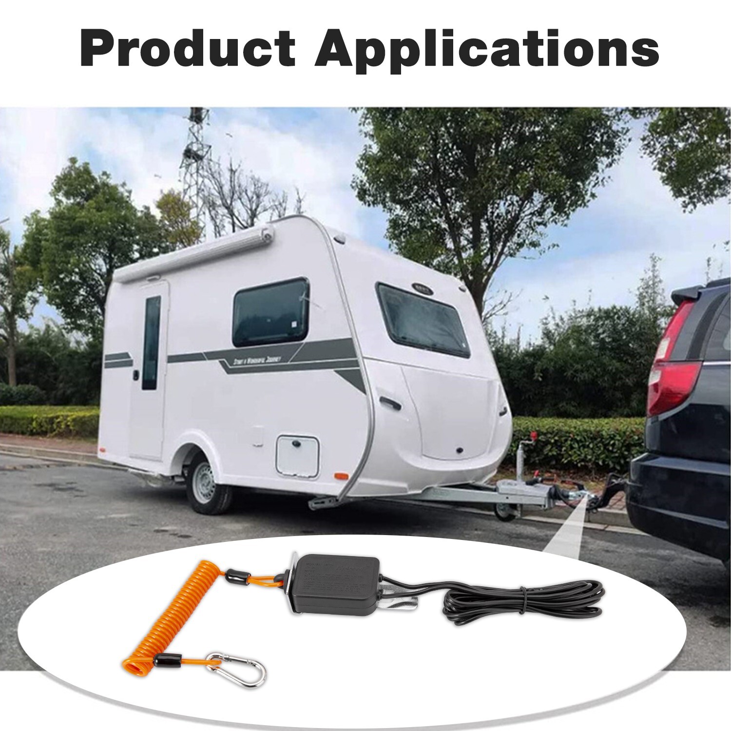 4 Feet Trailer Breakaway Switch Trailer Break Control kit Electric Brake Switch