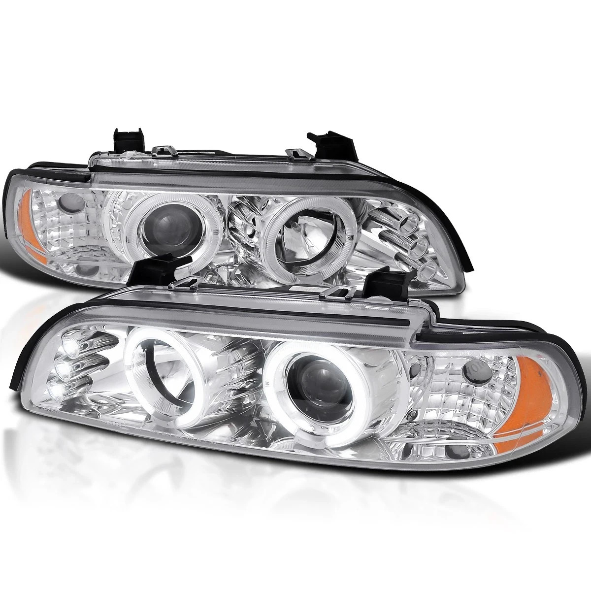 COUNTRY COACH MAGNA 2002 2003 2004 CHROME PROJECTOR HEAD LAMP HEADLIGHTS RV LED