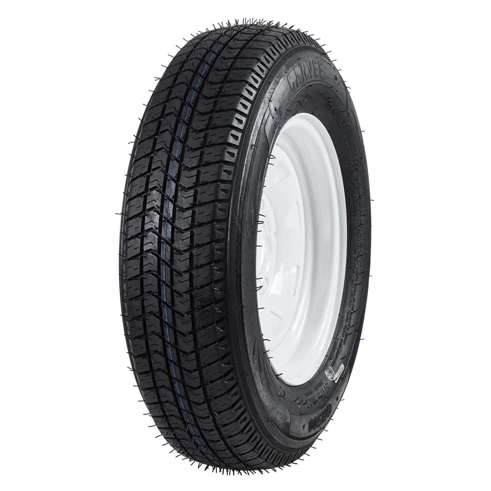 4PACK ST205/75D14 205 75 14 Trailer Tires & Wheels 6PR 14″ Rims 5 Lug on 4.5″