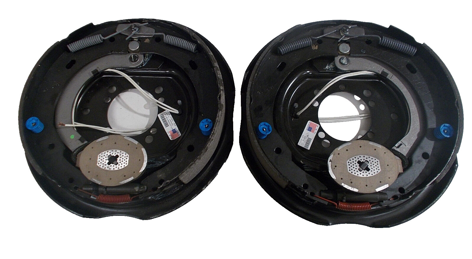 Dexter Pair 12×2, 9 hole (4 hole AND 5 hole) Backing Plate Trailer Axle Brake