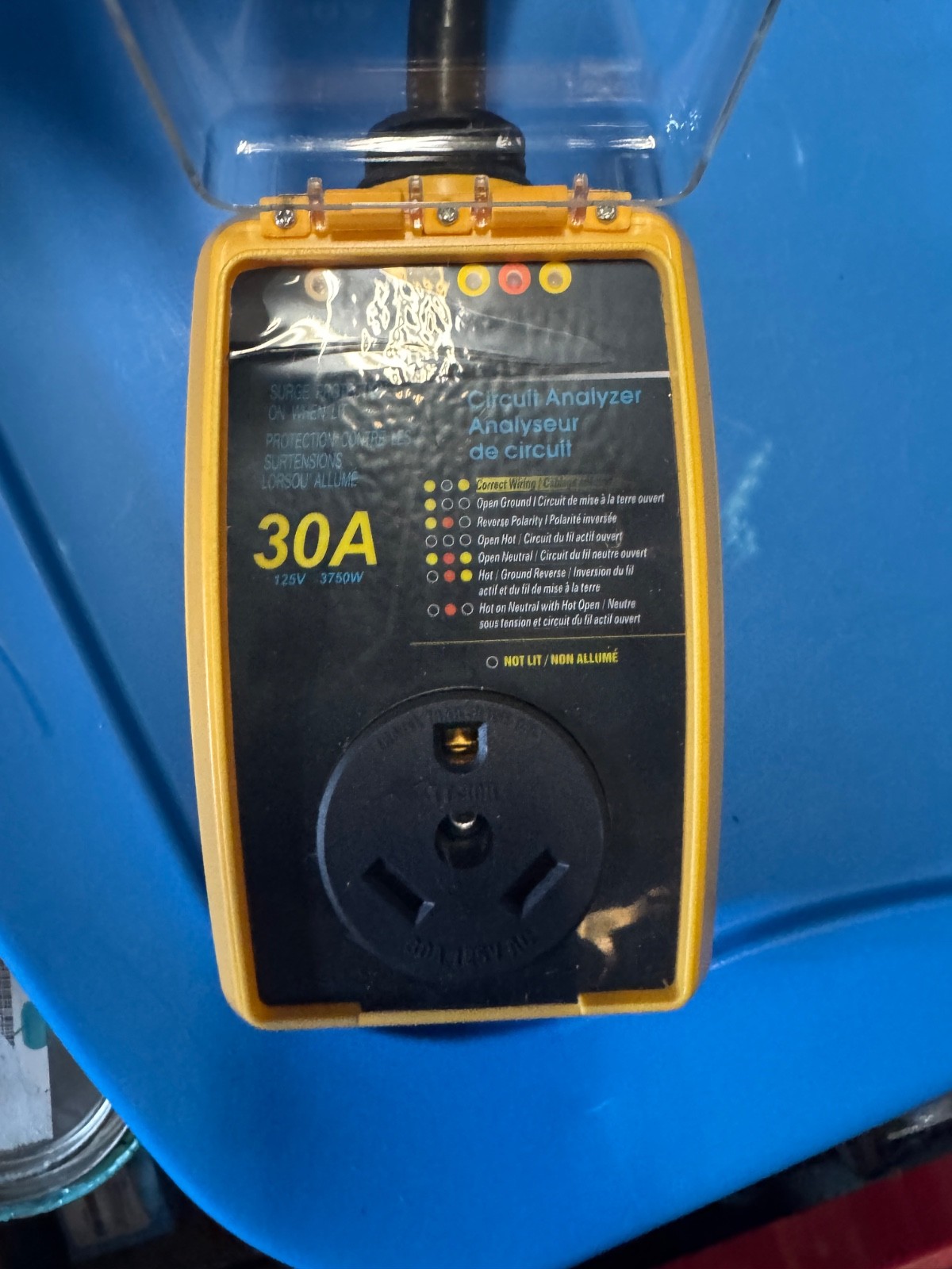 RV Surge Protector 30 Amp RV Circuit Analyzer Weatherproof