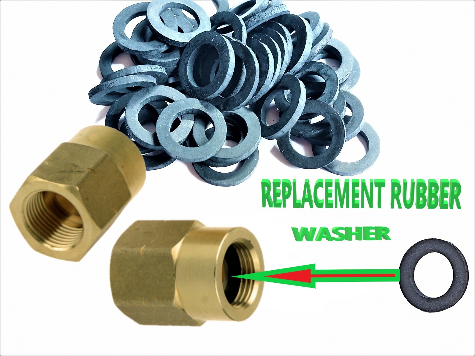 10 x spare rubber washers gaskets seals UK POL GAS REGULATOR LH 21.8mm