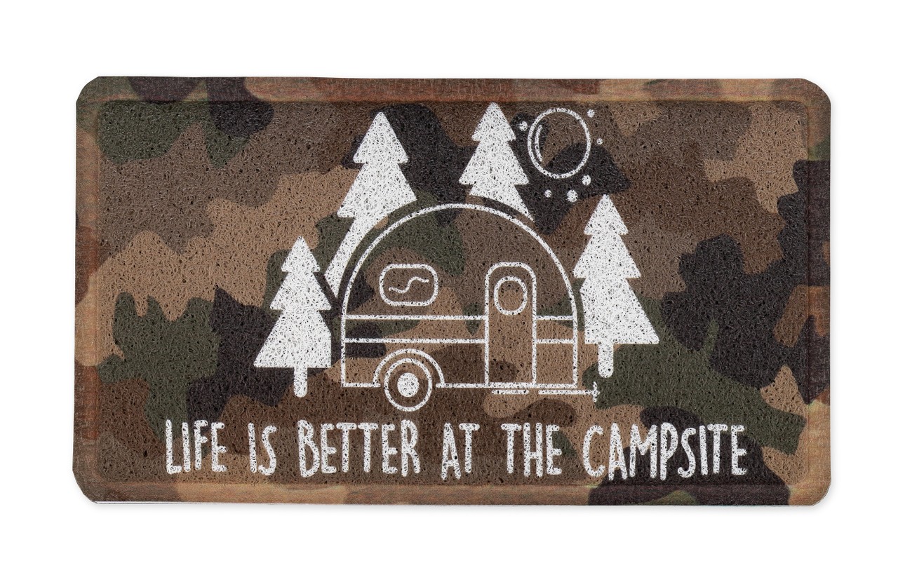 Camco LIBATC Scrub Rug Camo Retro RV 26.5″x15″ 53449